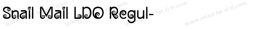 Snail Mail LDO Regul字体转换
